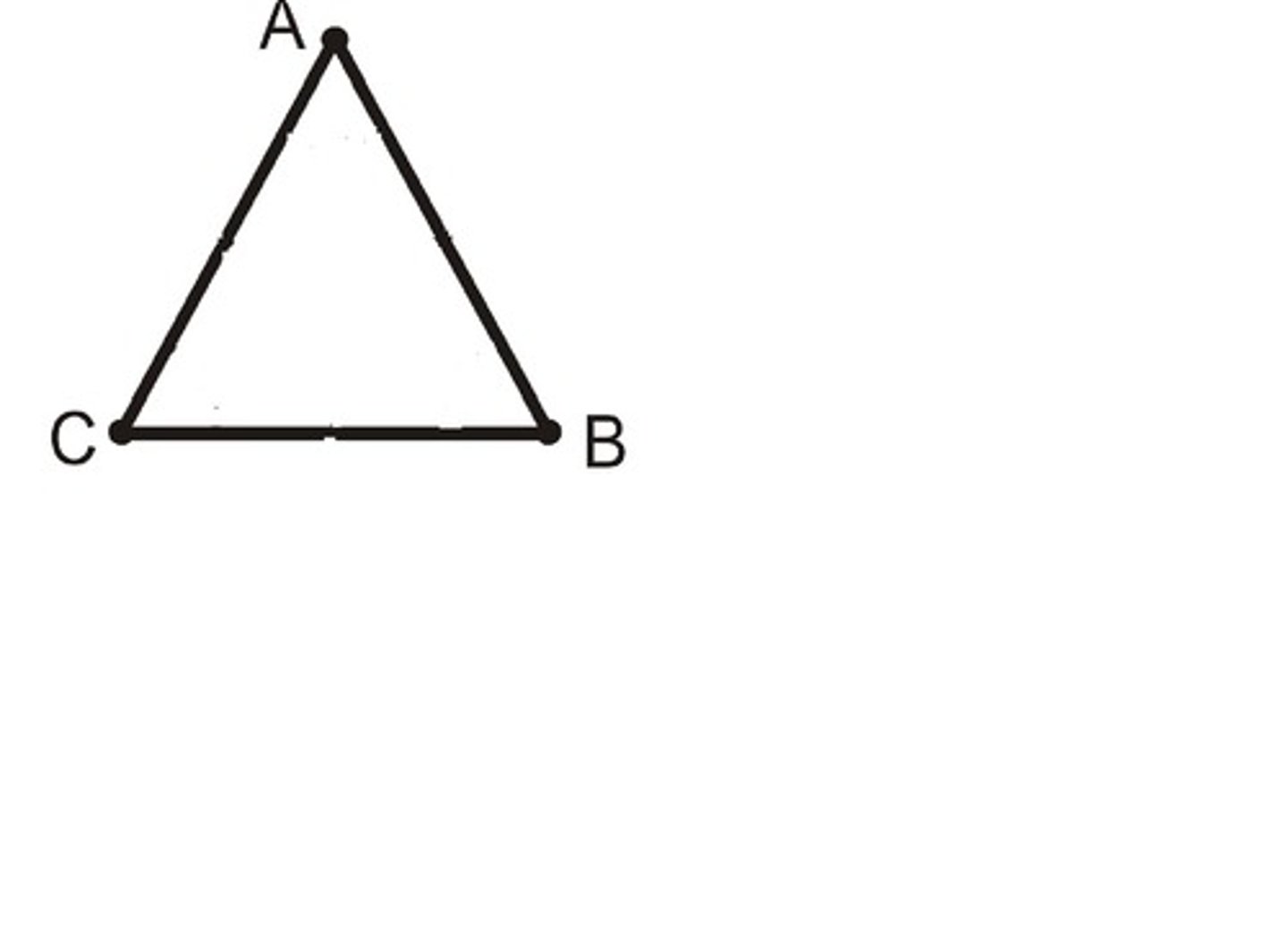 <p>The area of any triangle is given by one-half the product of the lengths of two sides times the sine of their included angle. For triangle ABC shown, there are three ways to calculate the area.</p><p>Area=(1/2)bc sin A</p><p>Area=(1/2)ac sin B</p><p>Area=(1/2)ab sin C</p>