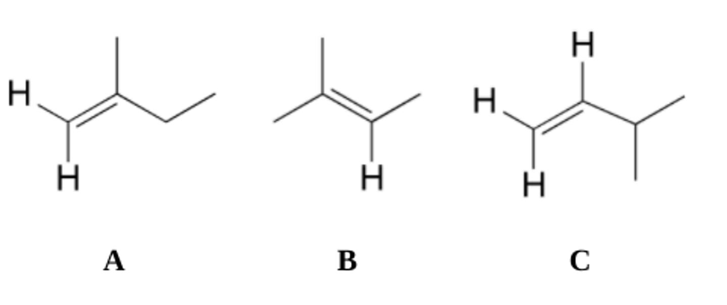 <p>B&gt;A&gt;C</p>