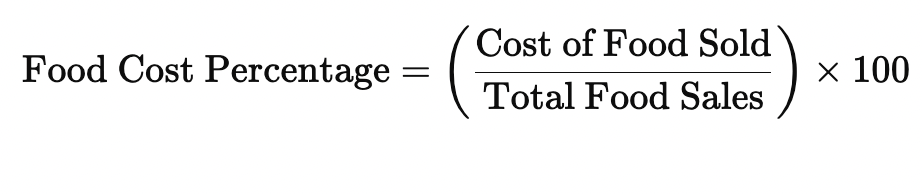 <p>The ratio of the cost of foods used to the total food sales during a set period, calculated by dividing the cost of food used by the total sales in a restaurant </p>