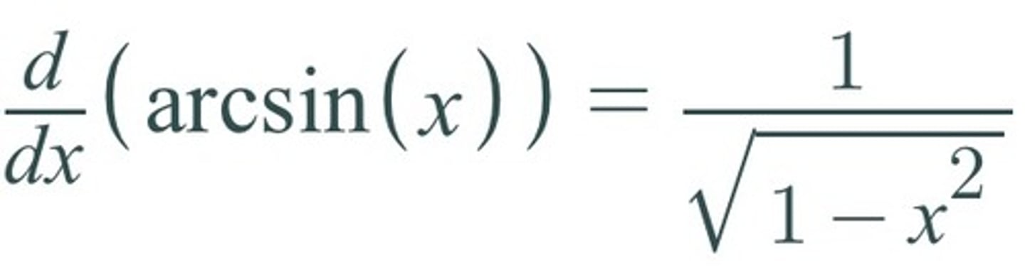 <p>1/√(1-x²)</p>
