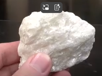 <p>can be stratched by fingernail creates powder</p><p>soapy feel </p><p>Pearly luster</p><p>white</p><p>flakes</p>