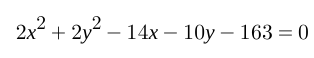 Find the Centre and Radius