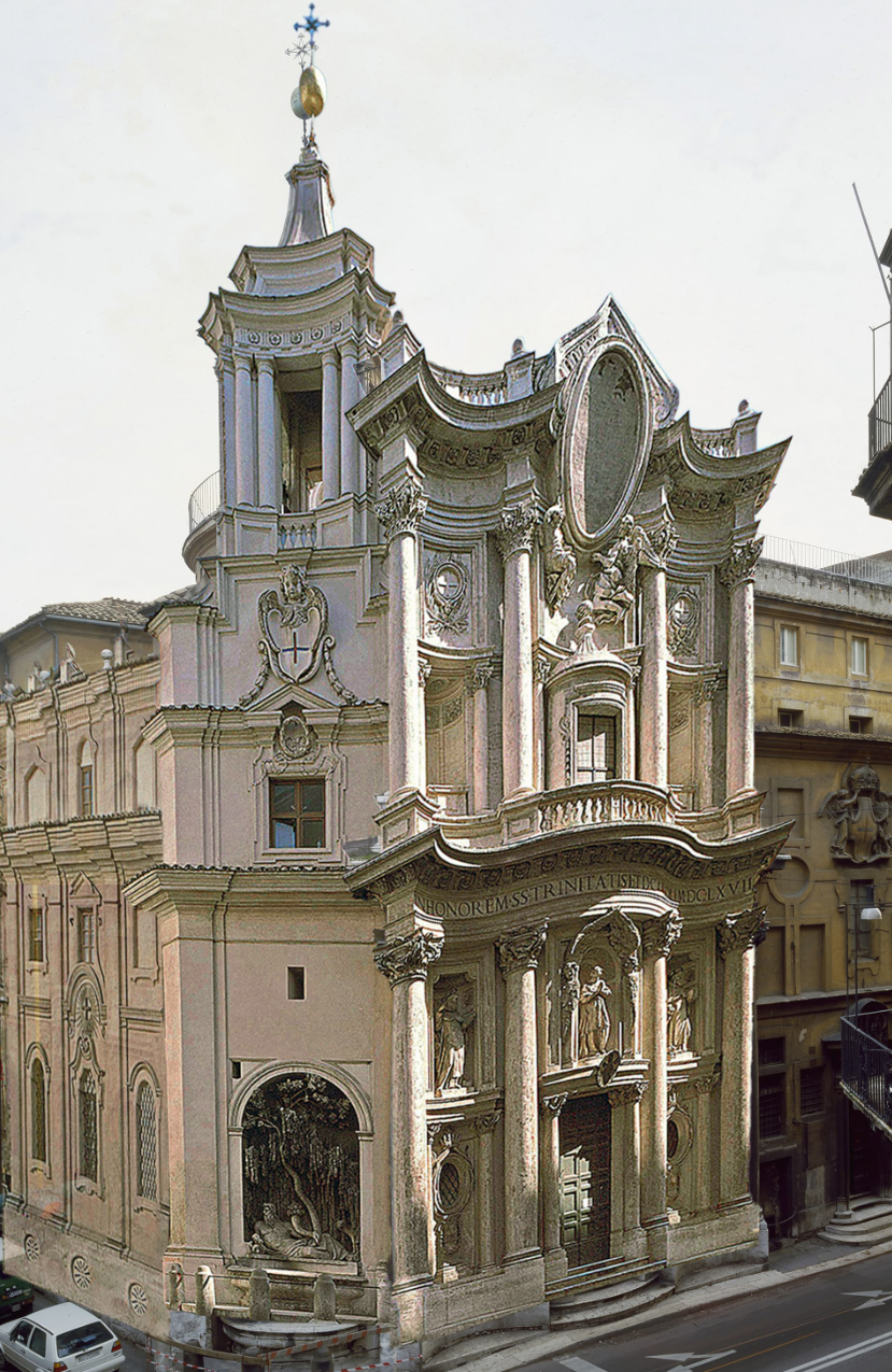 <p>The front-facing exterior of a building</p>