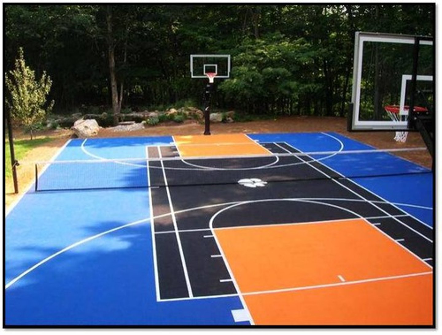 <p>the basketball court</p>