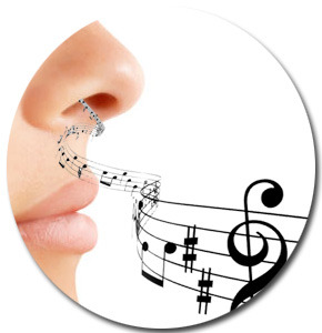 Blending of perceptions between different sensory modalities (experiencing color as taste, or music as shape)