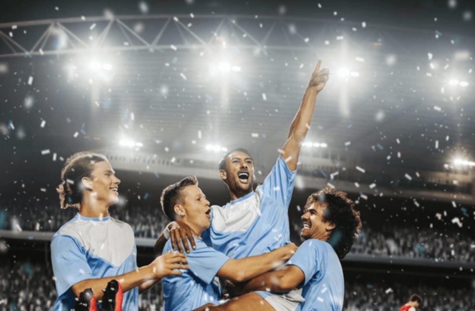 <p>ganó</p><p>No puedo creer que hayas ganado el partido de fútbol cerrado</p>