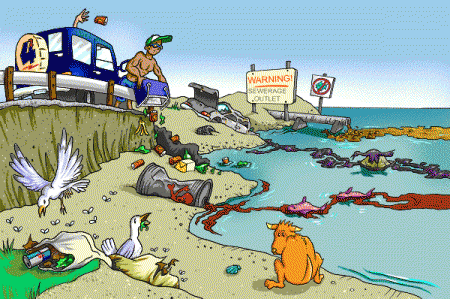 dégrader l'environnement
