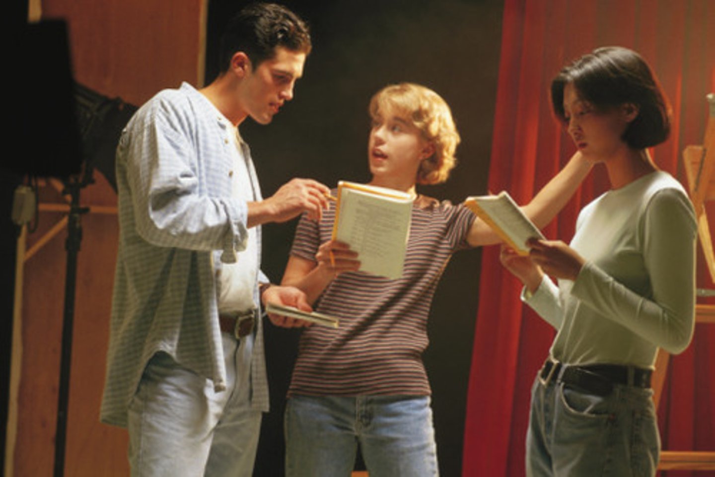 <p>to audition/test out</p>