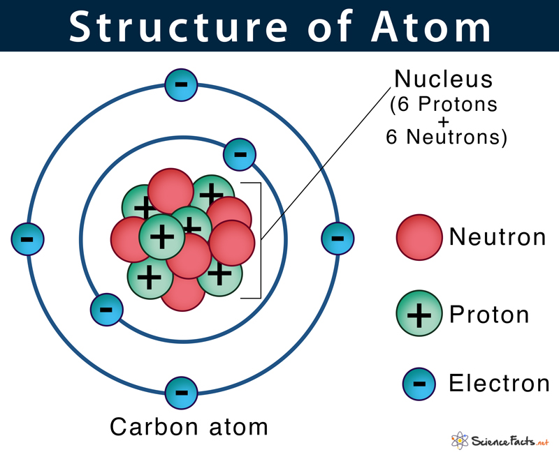 <p>subatomic particles: protons, neutrons, electrons </p>