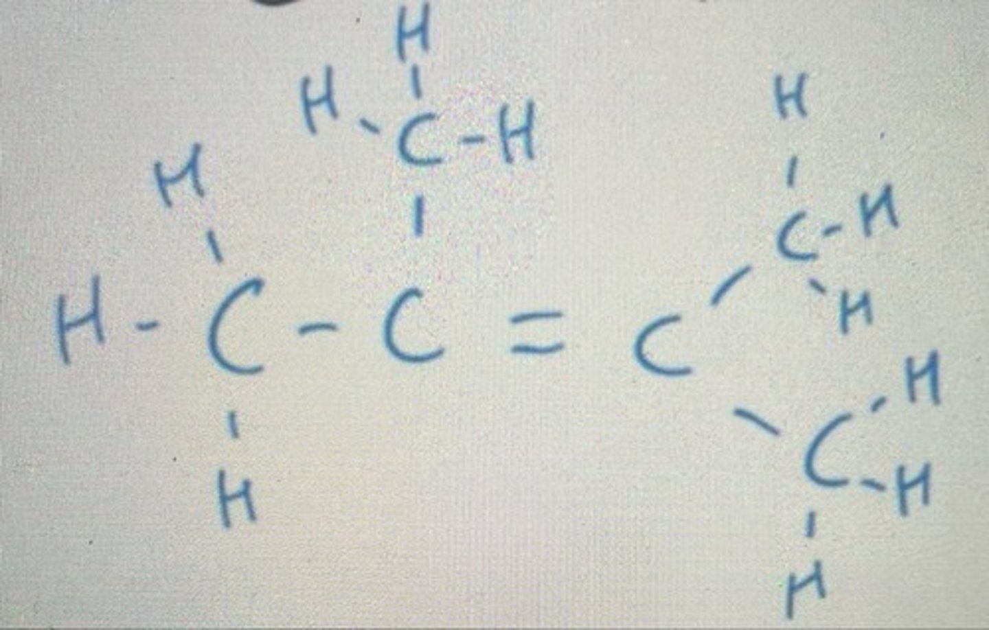 <p>Displayed formula for 2,3-dimethylbut-2-ene</p>
