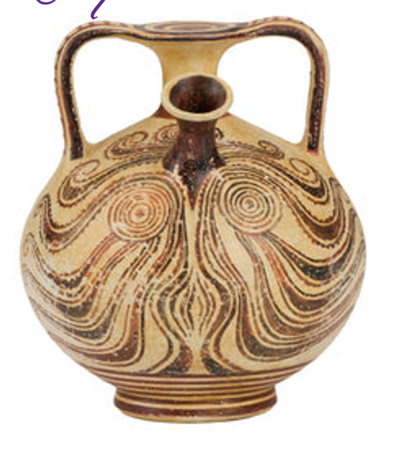 <p>Swirl Stirrup Jar ( Mycenae ) </p>
