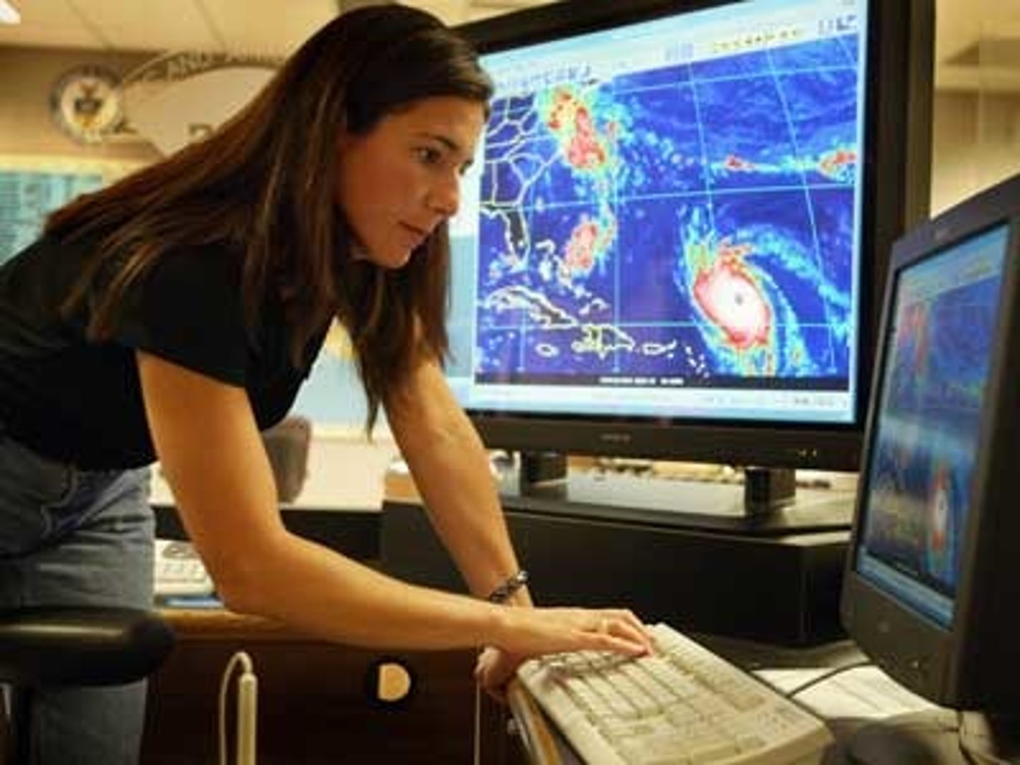 <p>The science dealing with the atmosphere and its phenomena, including weather and climate;</p><p>The atmospheric conditions and weather of an area.</p>