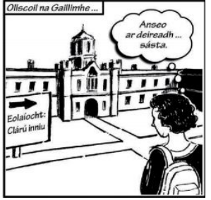 <ol start="6"><li><p><span style="background-color: transparent;"><span>Ag deireadh an tsamhraidh, shroich Máire…</span></span></p></li></ol><p></p>