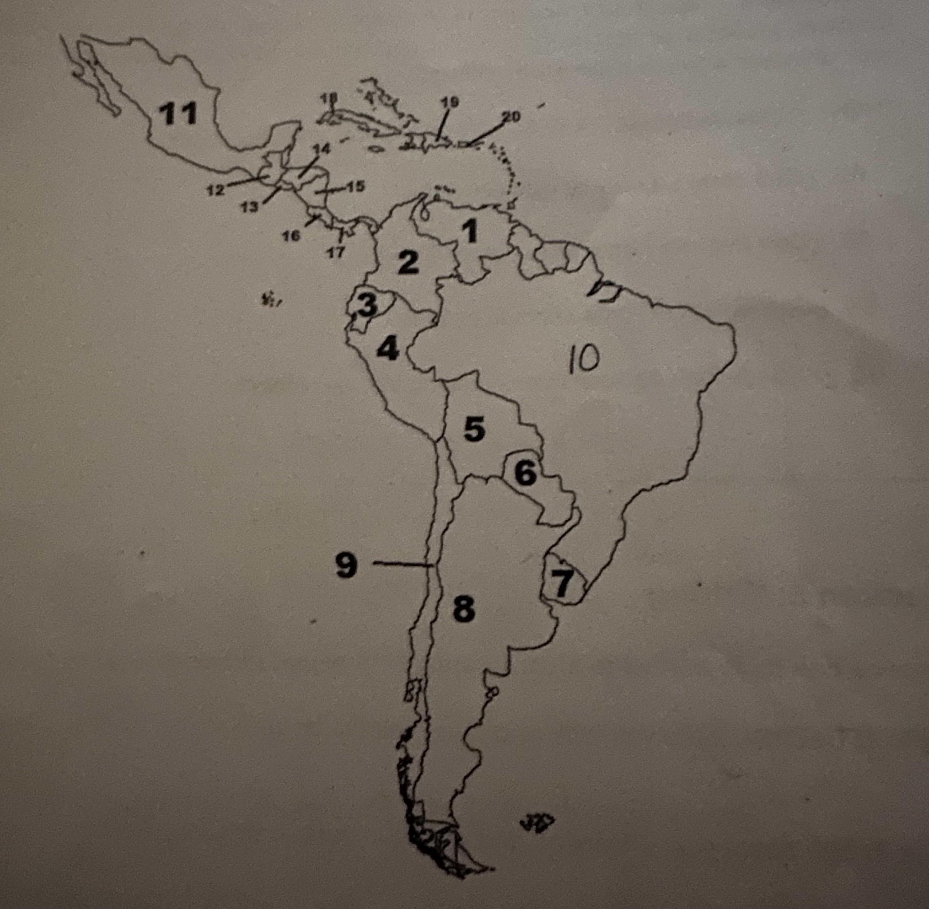 <p>What country is #14?</p>