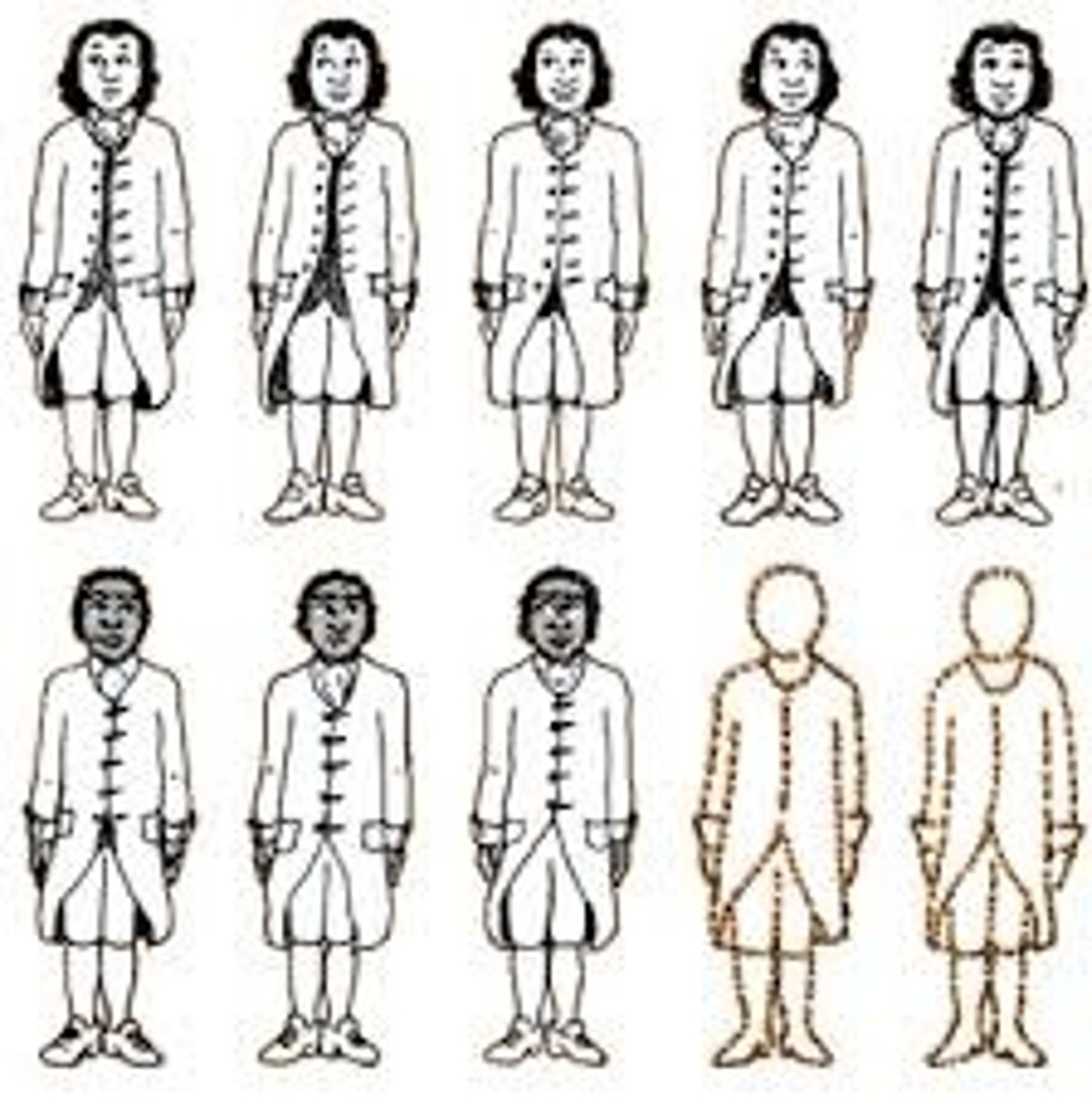 <p>An absurd arrangement in the House of Representatives in which black slaves in the American south are counted as 3/5 of a person to give southern states more political power even though blacks are treated like property and given no rights at all.</p>