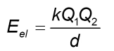 <p><span style="font-family: Arial, sans-serif">most important form of potential energy in changed particles</span></p>