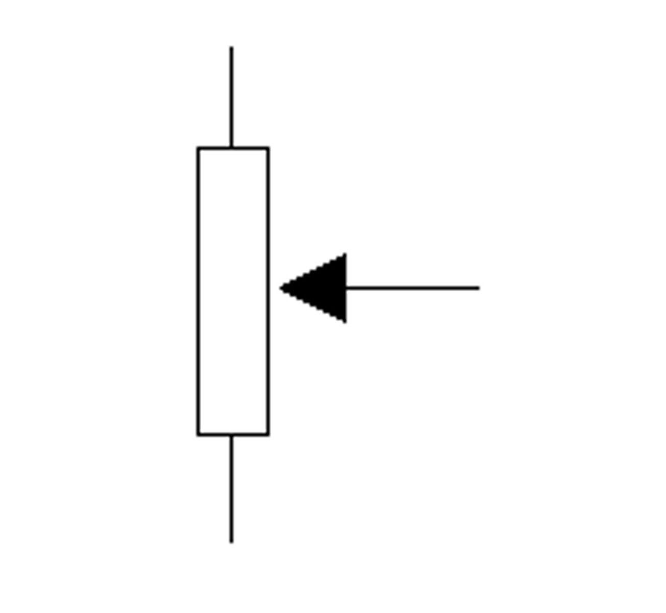 <p>Electronics Information: It is the symbol seen here.</p><p>It is an instrument for measuring the potential (voltage) in a circuit.</p>