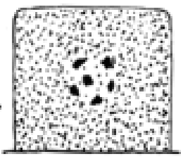 <p>the pyknotic or partially pyknotic nucleus undergoes fragmentation (rhexis —&gt; break a part) </p>