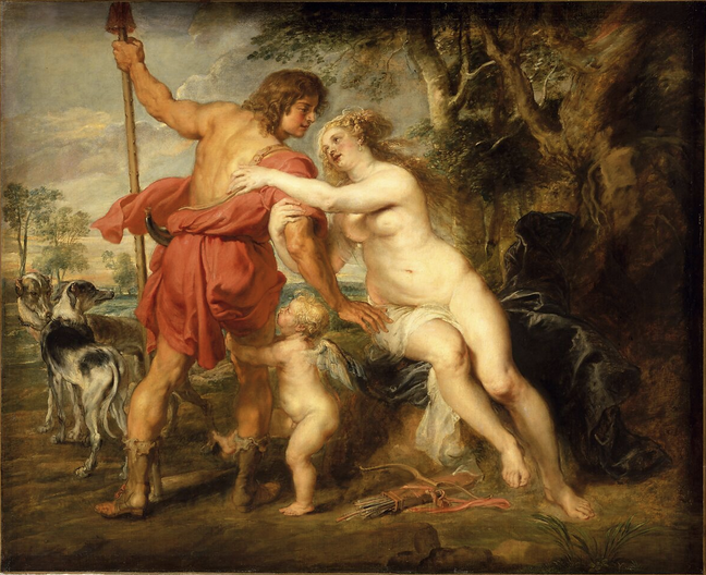 <p>Venus and Adonis (Peter Paul Rubens)</p>
