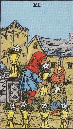 <p>6 of cups</p>