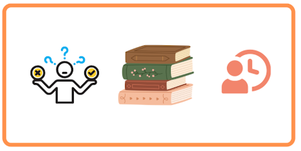 <p>Decidió descansar un rato y ler un libro mientras</p>