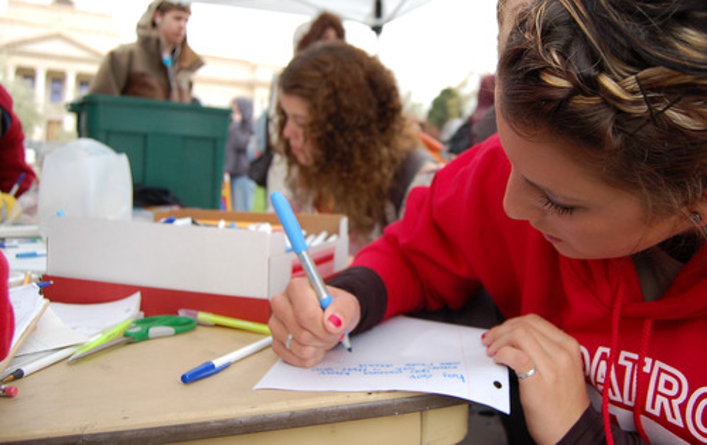 <p>We wrote (escribir)</p>