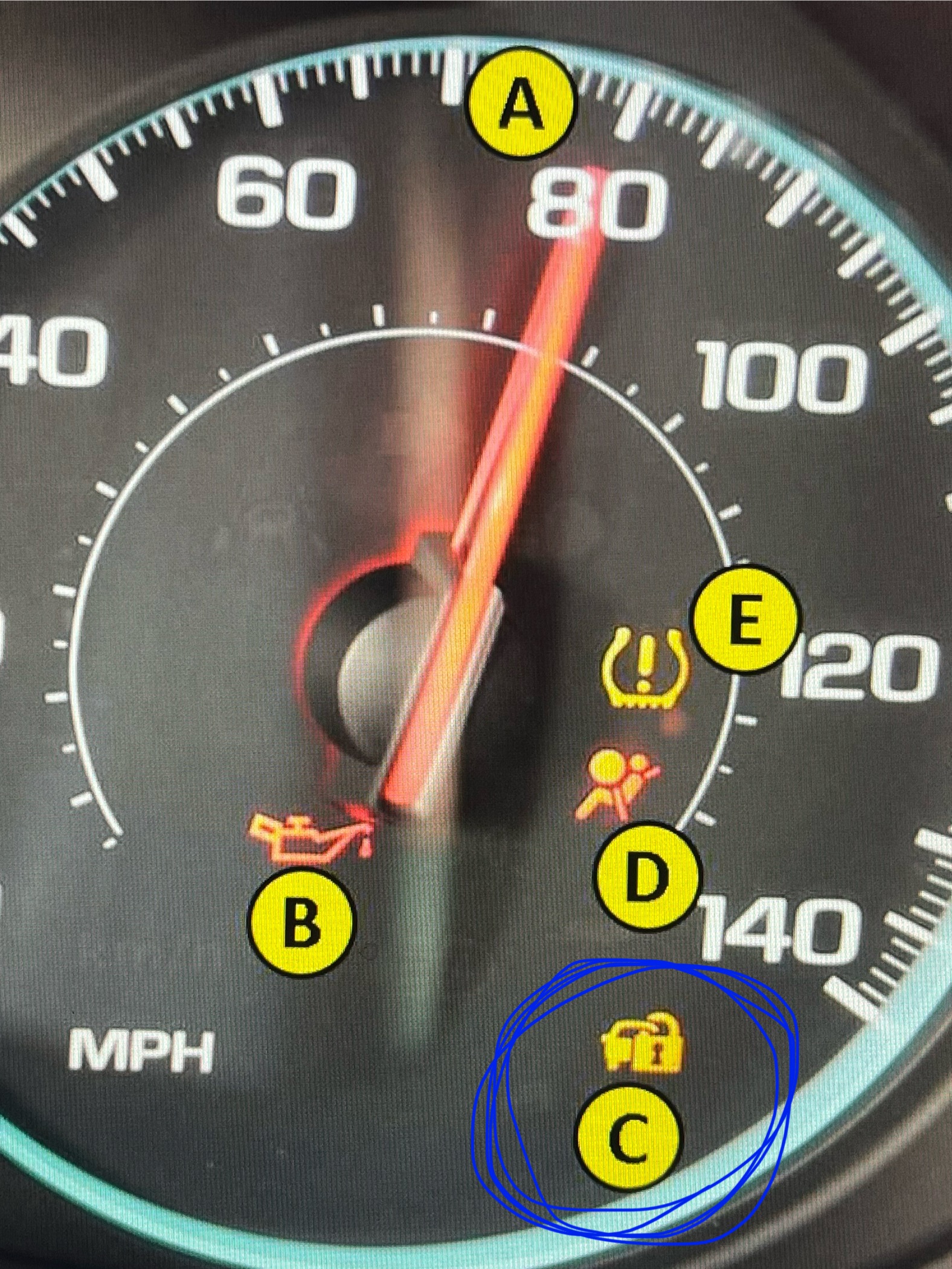 <p>Vehicle security is active </p>