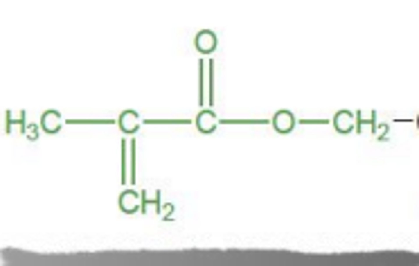 <p>Methacrylate</p><p>React with each others</p>