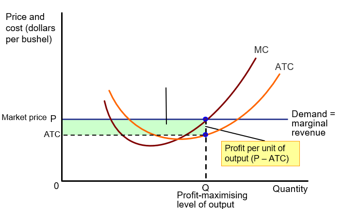 <p>Price (P) &gt; Actual Total Cost (ATC)</p>