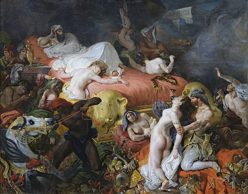 <p>What style was Delacroix, Death of Sardanapalus, S.1827 painted in?</p>