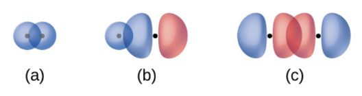 <ul><li><p>the overlap of two s orbitals, an s orbital and a p orbital, and the end-to-end overlap of two p orbitals (usually px orbitals) </p></li><li><p>electron density is concentrated in the region along the internuclear axis (a line between the nuclei would pass through the center of the overlap region)</p></li><li><p>single bonds in Lewis structures are described as σ bonds in valence bond theory </p></li></ul><p></p>