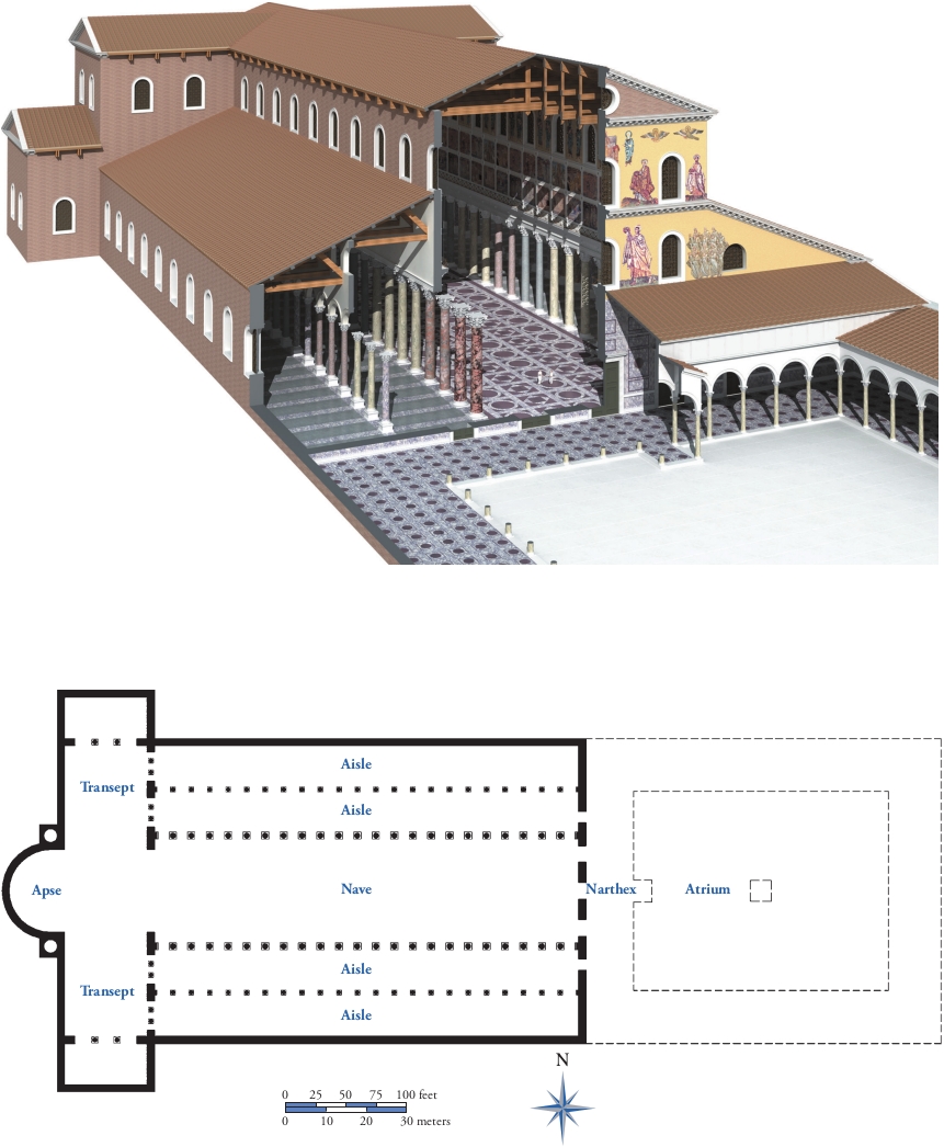 <p>erected on the site where it was believed that Saint Peter was buried</p>