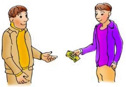<p>When your friend borrows something from you, you <strong>lend</strong> your friend this thing.</p><p><span>|lend| (|lent|, |lent|)</span></p><p>Давать взаймы, одалживать</p>