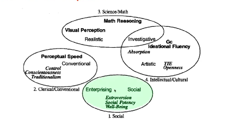 clusters
- abilities
- personalities