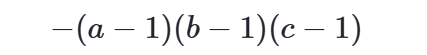 <p>Does the negative sign apply to all terms?</p>