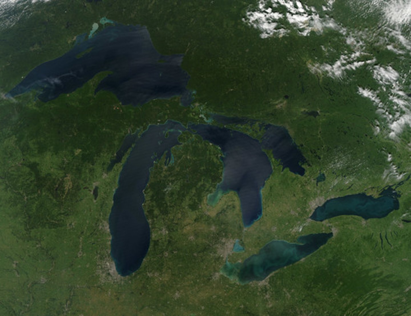 <p>Lake in Top left</p>