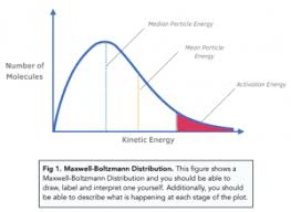 <ul><li><p><strong>X-axis:</strong> Kinetic energy (or 'Energy', E)</p></li><li><p><strong>Y-axis:</strong> Number of particles (or 'Proportion of molecules')</p></li></ul><p></p>