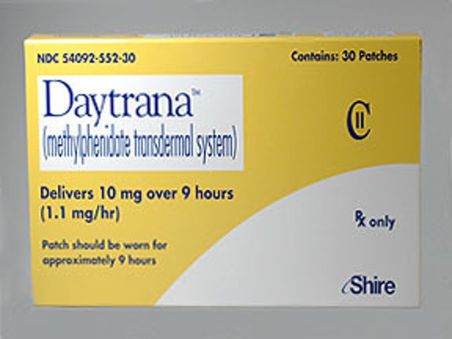 <p>methylphenidate patch</p><p>(ADHD med useful for children)</p>