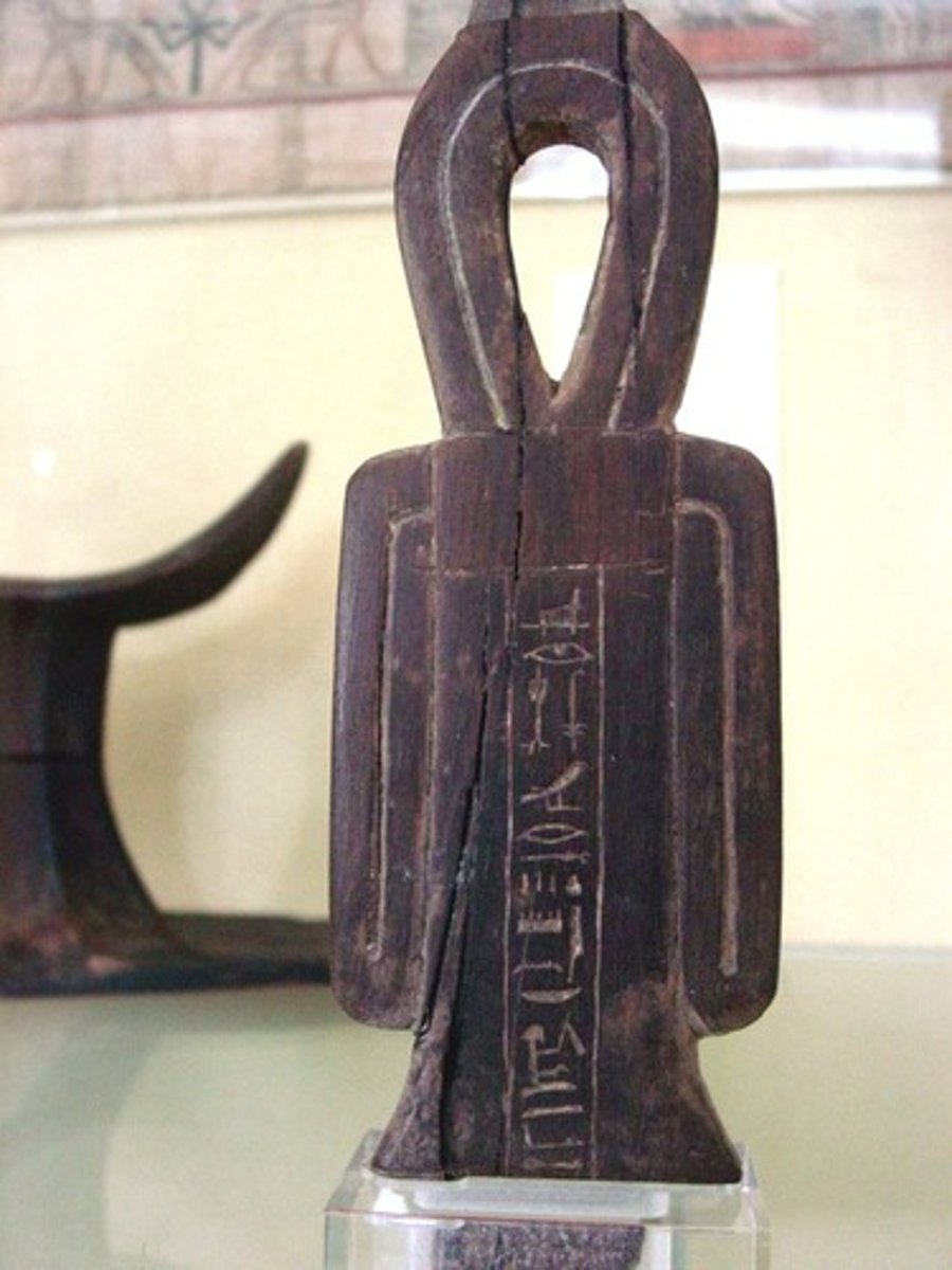 <p>protects the body</p><p>-The Isis knot, also known as the "Blood of Isis" or "Blood Knot," is an ancient Egyptian symbol representing the protective and magical powers of the goddess Isis.</p><p>-It consists of a looped cord or ribbon tied in a specific knot, often depicted in ancient Egyptian art as an amulet worn around the neck or wrist.</p><p>-The Isis knot symbolized the eternal bond between Isis and her husband Osiris, as well as the protective and nurturing qualities of the goddess.</p><p>-It was believed to offer protection, healing, and magical aid to the wearer, serving as a powerful talisman against evil forces and misfortune.</p>