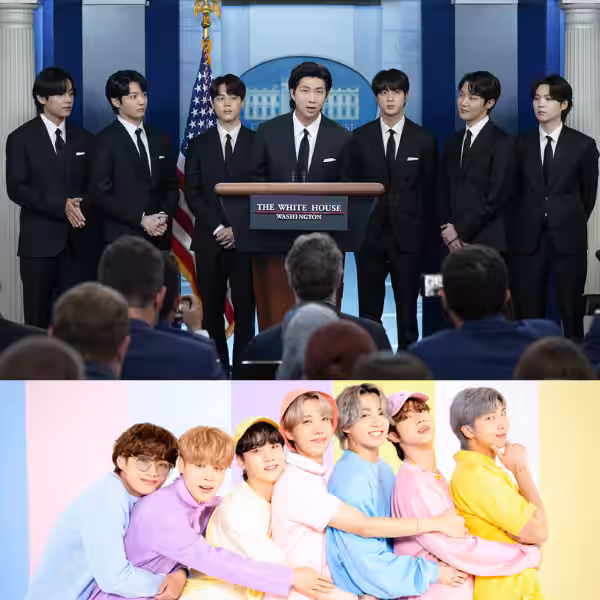 <p>BTS is a K-pop boy group from South Korea with one of the largest global fanbases. They blend Korean culture with global music trends(ex. incorporating English) —&gt; gaining fans worldwide.</p>