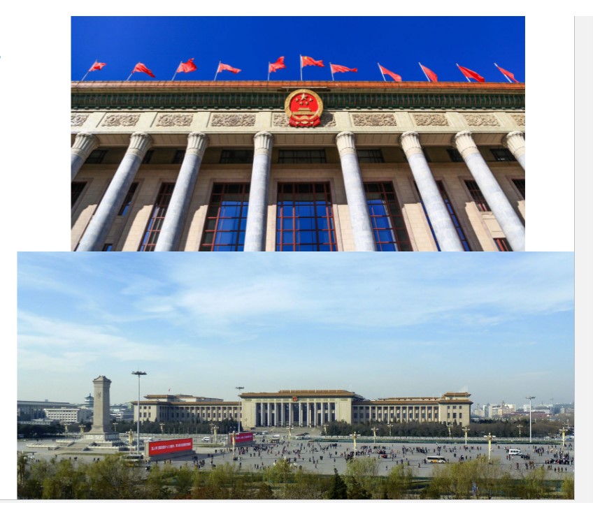 Great Hall of the People, Beijing
example of Chinese Neo-Classicism, built in 10 months