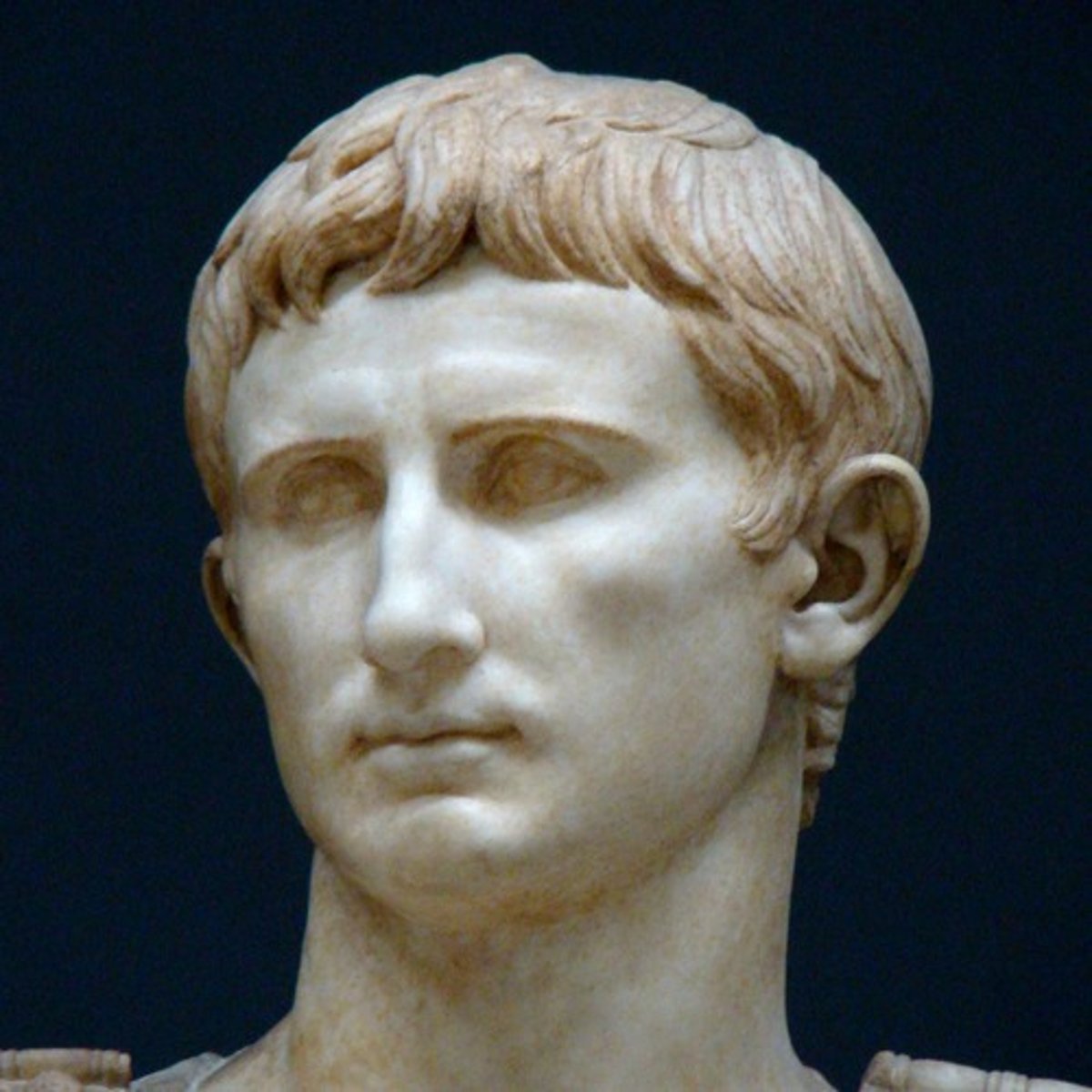 <p>Caesar's adopted son and appointed successor. He had been traveling abroad, and returns after Caesar's death; he then joins with Marc Antony and sets off to fight Cassius and Brutus.</p>