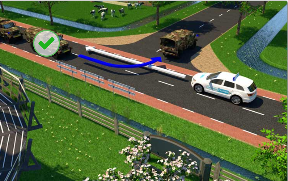 <p>Can we intersect the military road?</p>