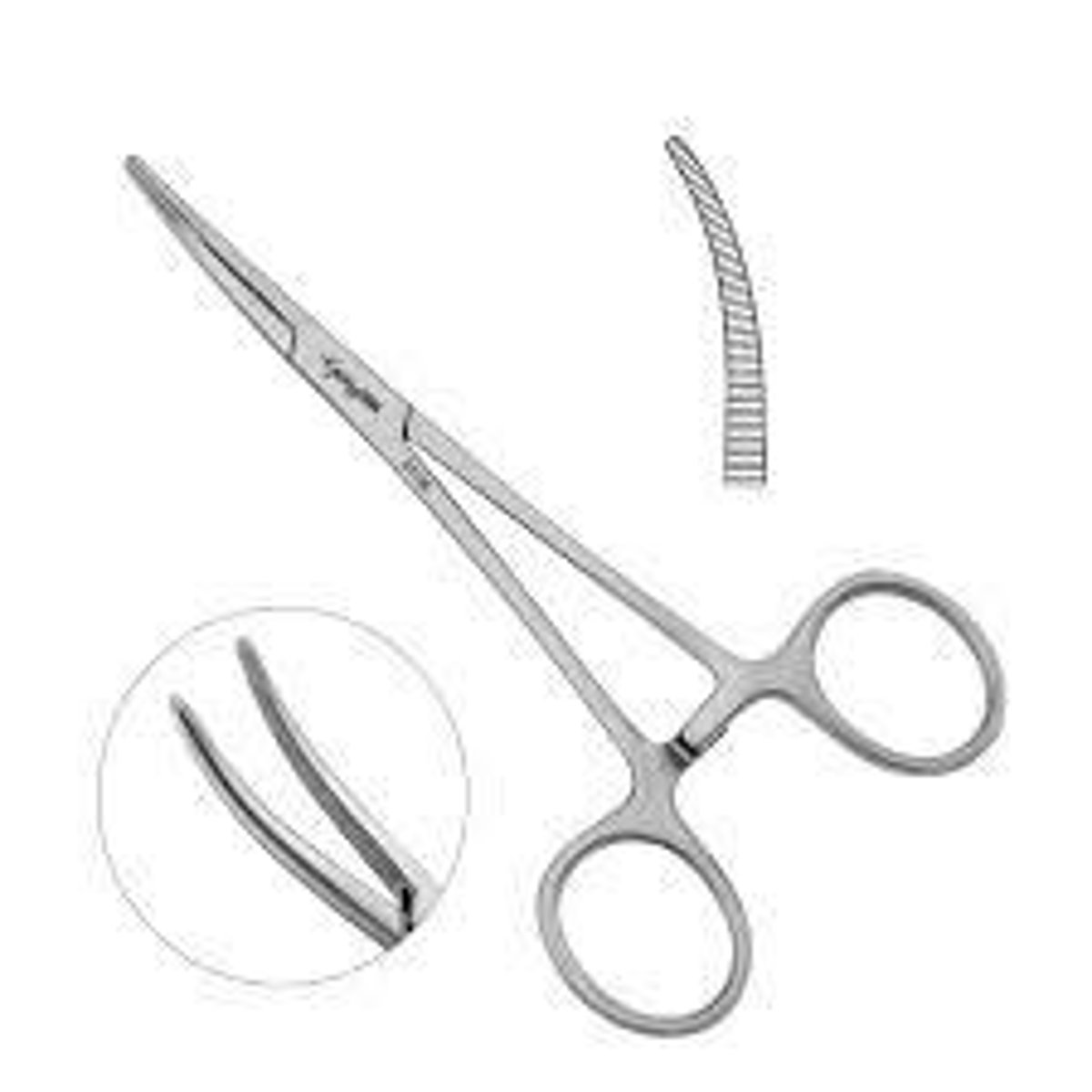 <p>also known as a clamp or arterial forceps, is a surgical instrument used to control bleeding during surgery. used to clamp and obstruct blood vessels, either directly on the vessel or indirectly through the surrounding tissue</p>
