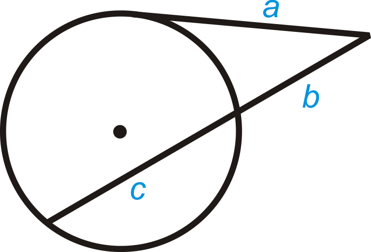 <p>Interesting secant and tangent outside the circle</p>