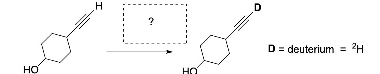 <p>Select the sequence of reagents needed to accomplish the following reaction [TBAF = Bu4NF]</p>