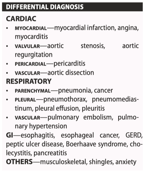 <p>Stanford—A = any ascending aorta involvement, B = all others</p><p>Complications:</p><ul><li><p>coronary—acute myocardial infarction (usually RCA)</p></li><li><p>brachiocephalic, left subclavian, distal aorta—absent or asymmetric peripheral pulse, limb ischemia</p></li><li><p>renal—anuria, renal failure</p></li><li><p>carotid—syncope/hemiplegia/death</p></li><li><p>anterior spinal—paraplegia/quadriplegia, anterior cord syndrome</p></li></ul><p>Stanford—A = any ascending aorta involvement, B = all others</p><p><strong>Causes:</strong></p><p>• common—hypertension, age, male</p><p>• vasculitis—Takayasu arteritis, giant cell arteritis, rheumatoid arthritis, Behçet syndrome, syphilitic aortitis</p><p>• collagen disorders—Marfan syndrome, Ehlers–Danlos syndrome, Loeys-Dietz, cystic medial necrosis</p><p>• valvular—bicuspid aortic valve, aortic coarctation, Turner syndrome, aortic valve replacement</p><p>• others—cocaine, trauma, pregnancy, iatrogenic (e.g. cardiac catheterization)</p><p>CXR FINDINGS—wide mediastinum (&gt;6 cm)</p><p>ABC—O 2 to keep sat &gt;95%, IV, <strong>antihypertensive therapy (keep HR &lt;60 bpm and SBP &lt;120 mmHg.</strong> </p><p>Labetalol 2 mg/min IV loading drip, then 2–8 mg/min (target heart rate 55–60 bpm) or 20–80 mg IV q10 min, maximum 300 mg, then 200–400 mg PO BID.</p><p><strong>Type A (emergent surgical repair,</strong> <strong>endovascular stenting</strong>, longterm blood pressure control). Type B (medical blood pressure control)</p>