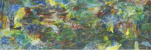 <p>emily kame kngwarreye, 1994, synthetic polymer paint on linen</p>