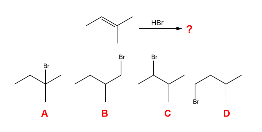 <p>What is the major organic product that is formed in the following reaction?</p>