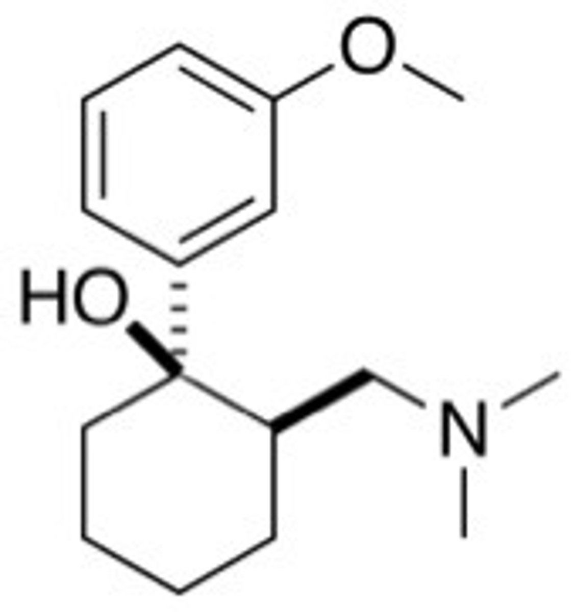 <p>mu agonist and monoamine reuptake inhibition</p>